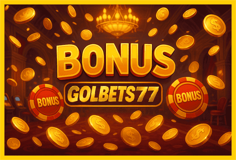 Imagem promovendo bônus GOLBETS77 com recompensas imperdíveis.
